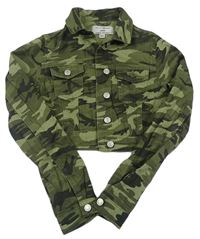 Khaki army crop riflová bunda zn. New Look