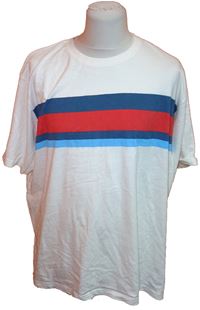 Pánské modro-červeno-bílé tričko s pruhy zn.Jacamo