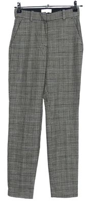 Dámské černo-hnědé kostkované kalhoty zn. H&M