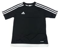 Černé sportovní funkční tričko s logem zn. Adidas