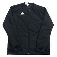Černá šusťáková sportovní funkční bunda s logem zn. Adidas