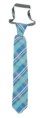 Modro-bílá kostkovaná kravata zn. C&A