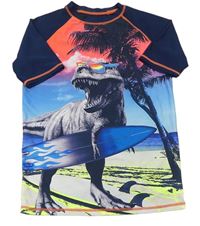 Tmavomodro-barevné UV tričko s dinem zn. St. Bernard