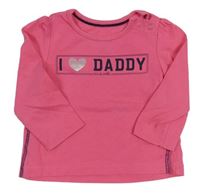 Růžové triko s nápisem zn. Mothercare