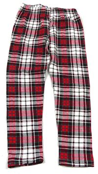 Červeno-černé kostkované flanelové pyžamové kalhoty zn. M&Co.
