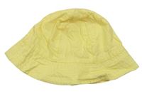 Žlutý plátěný klobouk zn. H&M