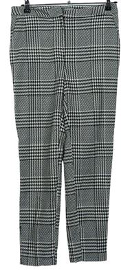 Dámské černo-bílé kostkované kalhoty zn. H&M