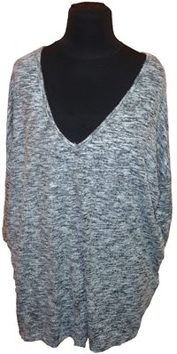 Dámský šedý melírovaný svetr zn. New Look