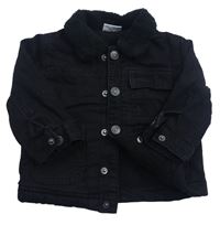 Černá riflová jarní zateplená bunda zn. F&F