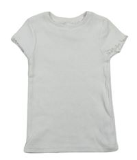 Bílé žebrované tričko zn. F&F