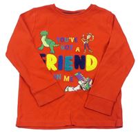 Červené pyžamové triko s Toy Story zn. Next