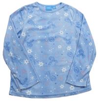 Světlemodré sametové pyžamové triko s Frozen zn. Disney
