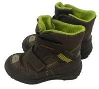 Šedo-zelené kotníkové lehce zateplené boty zn. Superfit vel. 27