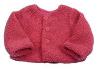 Růžový huňatý podšitý kabátek zn. St. Bernard