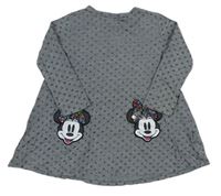 Šedé puntíkaté šaty s Minnie zn. Disney