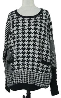 Dámský černo-šedý vzorovaný svetr zn. Khujo 