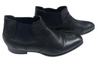 Pánské černé kožené kotníkové boty zn. Rowland Brothers vel. 45