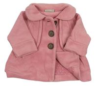 Růžový fleecový podšitý kabátek zn. Next