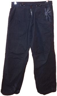 Pánské černé plátěné kalhoty zn. Bench vel. 34R 
