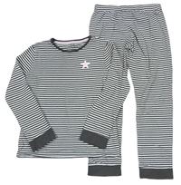 Šedo-bílé pruhované pyžamo s hvězdičkami zn. F&F