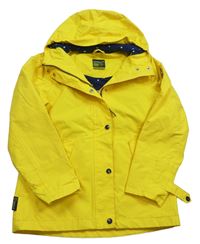 Žlutá šusťáková jarní bunda s kapucí zn. Gelert