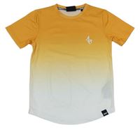 Oranžovo-bílé funkční sportovní tričko zn. Sonneti