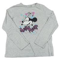 Šedé pyžamové triko s Minnie zn. Disney