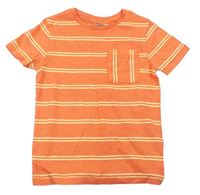 Oranžovo-žluté tričko s kapsičkou zn. M&S