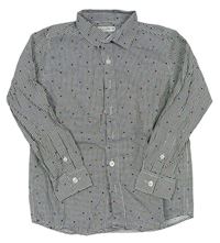 Antracitovo-šedá puntíkatá košile zn. M&Co.