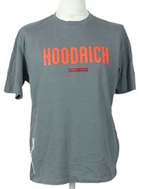 Pánské šedé tričko s nápisem zn. Hoodrich 