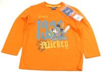 Outlet - Oranžové tričko s Mickeym zn. Disney