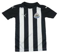 Bílo-černé pruhované fotbalové funkční tričko-Newcastle United zn. Puma