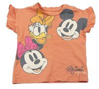 Oranžové tričko s Minnie a kamarády zn. George