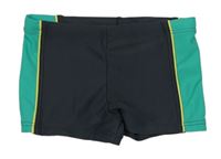 Antracitovo-zelené nohavičkové plavky zn. C&A