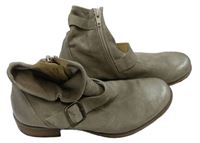 Dámské béžové kožené kotníkové boty zn. Paul Green vel. 38