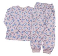 Světlerůžové plyšové pyžamo Stitch zn. Disney