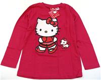 Nové - Růžové triko s Kitty zn. Sanrio