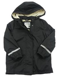 Černá nepromokavá jarní bunda s kapucí zn. PRIMARK