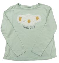 Světlezelené triko s koalou zn. Zara
