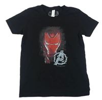 Černé tričko s Iron Manem zn. Marvel