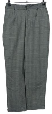 Dámské černo-bílé kostkované kalhoty zn. Pull&Bear 