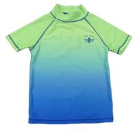 Světlezeleno-modré tónované UV tričko zn. Next 
