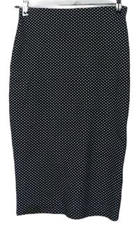 Dámská černo-bílá vzorovaná pouzdrová sukně zn. H&M