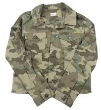 Zeleno-béžová army riflová bunda zn. F&F