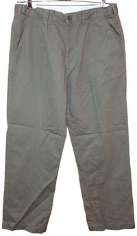 Pánské béžové plátěné kalhoty - nové vel.34