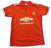 Červený funkční fotbalový dres Manchester United