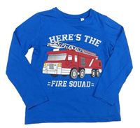 Modré triko s hasiči zn. C&A