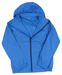 Modrá šusťáková bunda s kapucí zn. TCM 