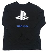 Černé triko Playstation zn. Primark
