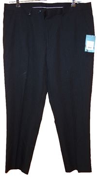 Pánské černé pruhované společenské kalhoty zn. Taylor&Wright vel. 38S - nové